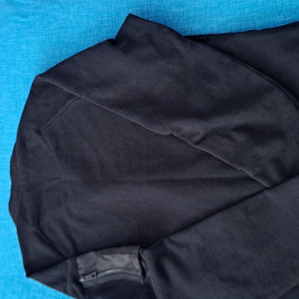 Zara Men's Black Sweater Jacket  XL Zipper Pockets Zip Pocket Sleeve. - Picture 5 of 5
